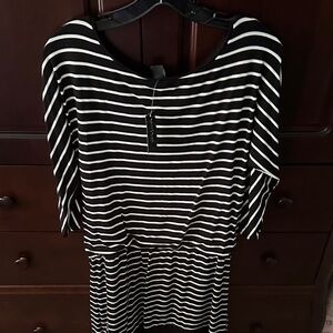 White house black market new tags size small Black and White Striped Dress